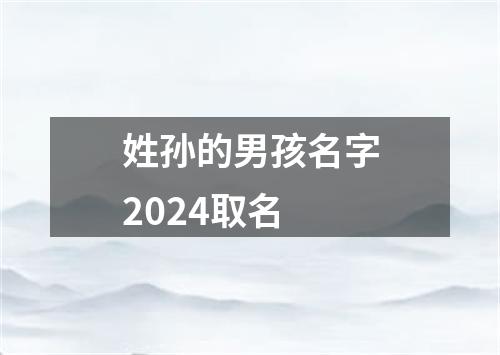 姓孙的男孩名字2024取名