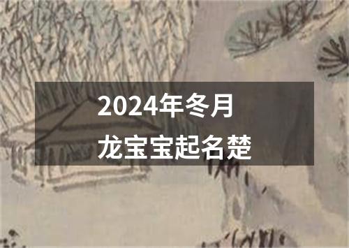 2024年冬月龙宝宝起名楚