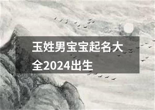 玉姓男宝宝起名大全2024出生