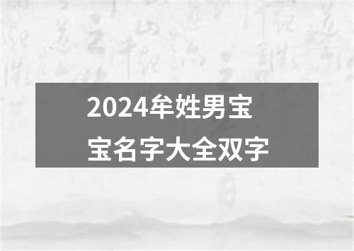 2024牟姓男宝宝名字大全双字