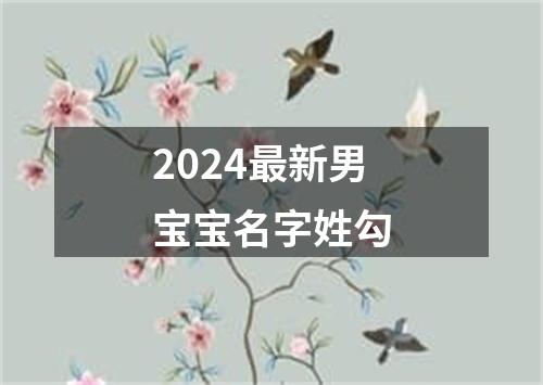 2024最新男宝宝名字姓勾