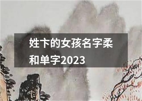 姓卞的女孩名字柔和单字2023