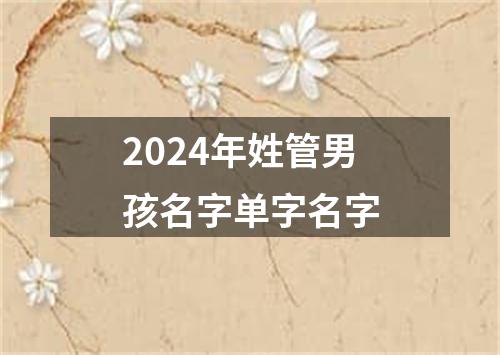 2024年姓管男孩名字单字名字