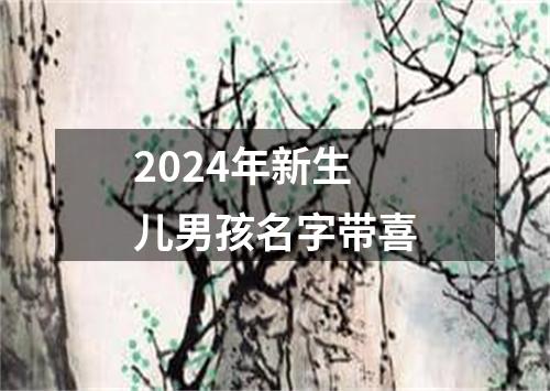 2024年新生儿男孩名字带喜