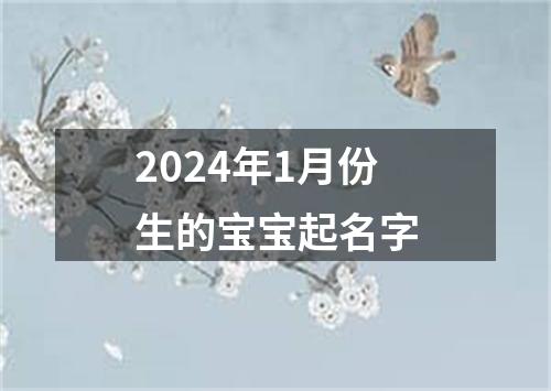 2024年1月份生的宝宝起名字