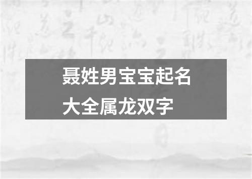 聂姓男宝宝起名大全属龙双字