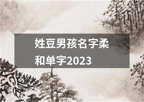 姓豆男孩名字柔和单字2023