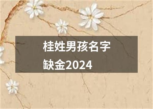 桂姓男孩名字缺金2024