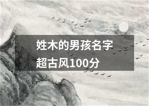 姓木的男孩名字超古风100分