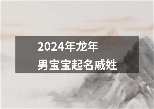 2024年龙年男宝宝起名戚姓