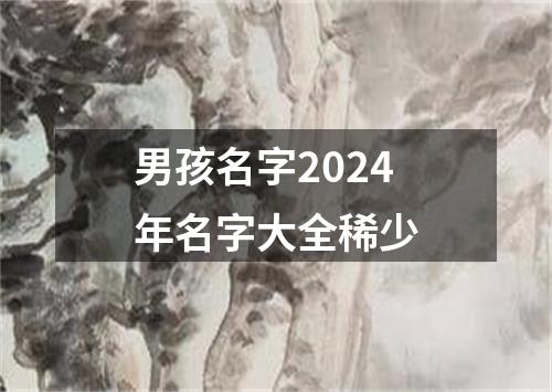 男孩名字2024年名字大全稀少