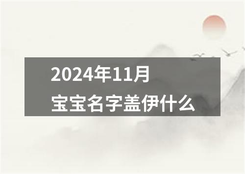 2024年11月宝宝名字盖伊什么