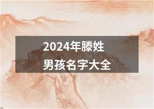 2024年滕姓男孩名字大全