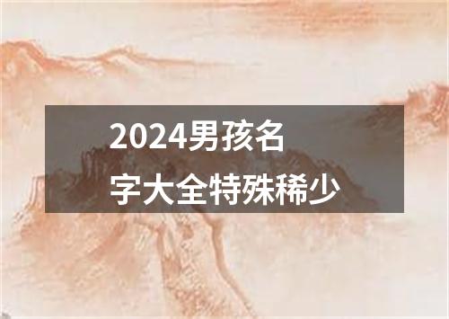 2024男孩名字大全特殊稀少