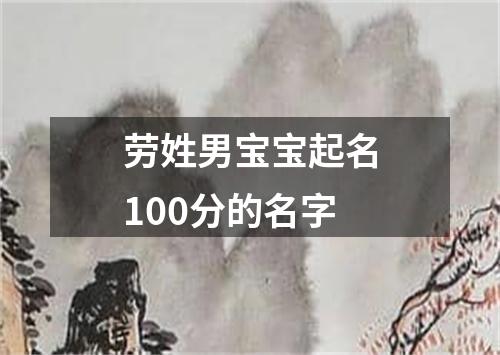 劳姓男宝宝起名100分的名字