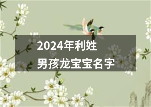 2024年利姓男孩龙宝宝名字