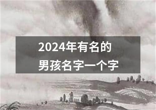 2024年有名的男孩名字一个字