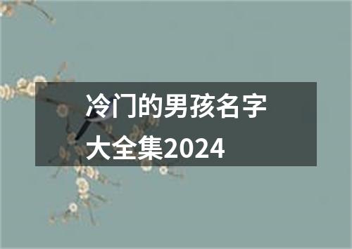 冷门的男孩名字大全集2024