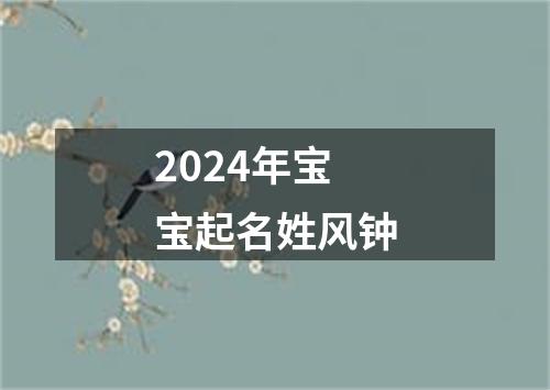 2024年宝宝起名姓风钟