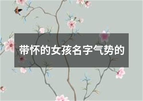 带怀的女孩名字气势的