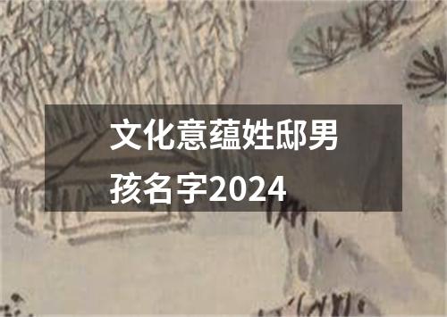 文化意蕴姓邸男孩名字2024