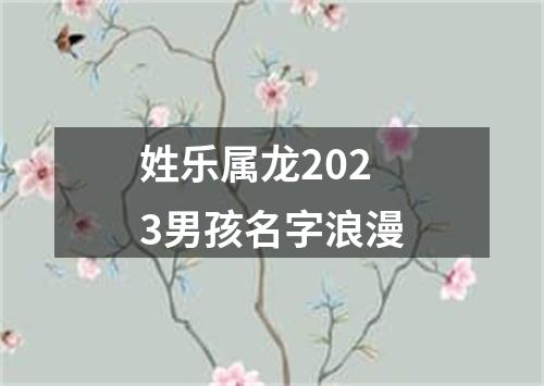 姓乐属龙2023男孩名字浪漫