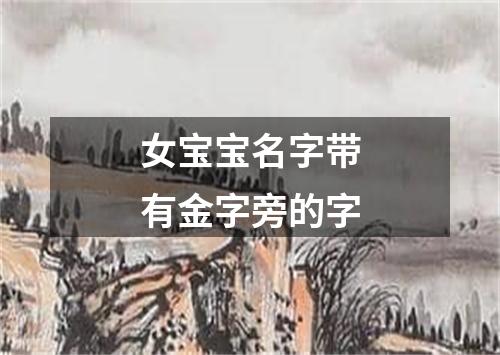 女宝宝名字带有金字旁的字