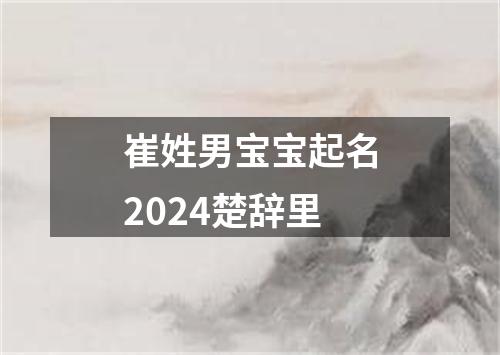 崔姓男宝宝起名2024楚辞里