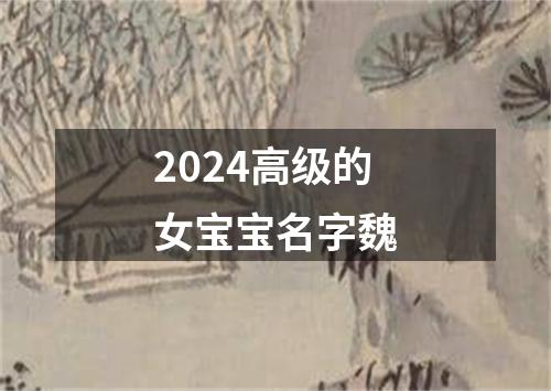 2024高级的女宝宝名字魏