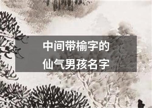 中间带榆字的仙气男孩名字