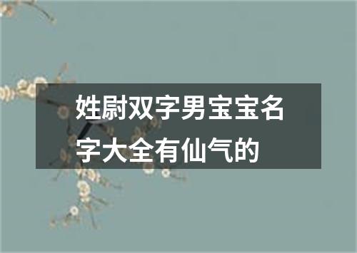 姓尉双字男宝宝名字大全有仙气的