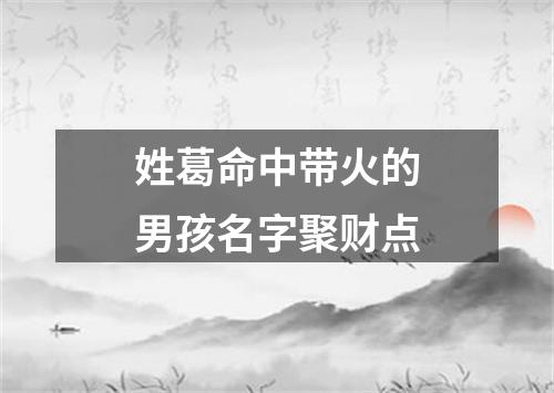 姓葛命中带火的男孩名字聚财点