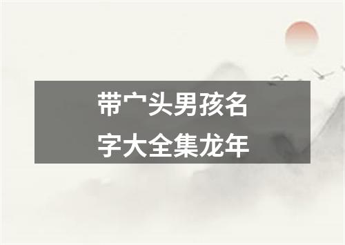 带宀头男孩名字大全集龙年