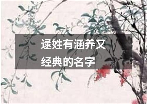 逯姓有涵养又经典的名字