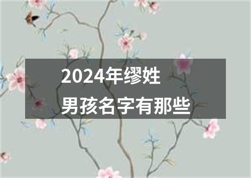 2024年缪姓男孩名字有那些