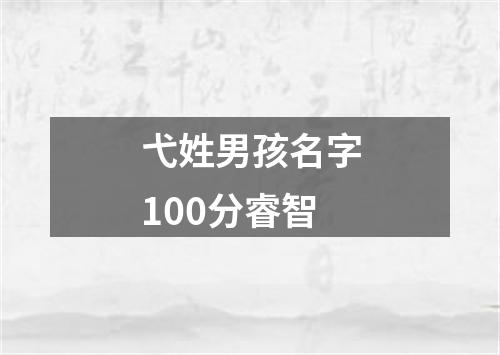 弋姓男孩名字100分睿智