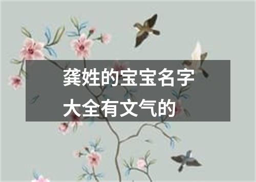 龚姓的宝宝名字大全有文气的