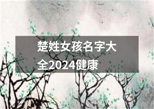 楚姓女孩名字大全2024健康