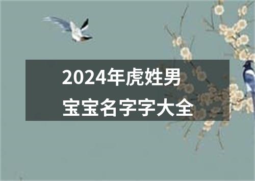 2024年虎姓男宝宝名字字大全