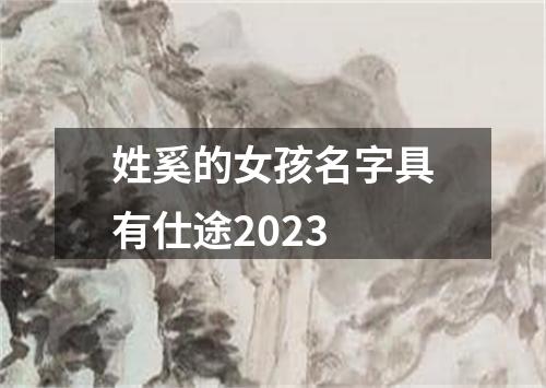 姓奚的女孩名字具有仕途2023