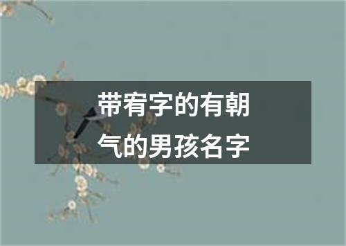 带宥字的有朝气的男孩名字