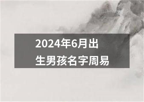 2024年6月出生男孩名字周易