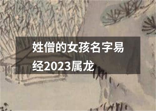 姓僧的女孩名字易经2023属龙