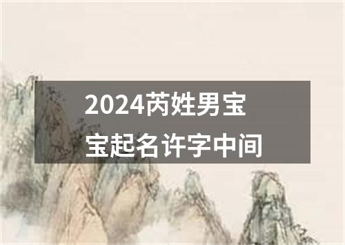 2024芮姓男宝宝起名许字中间