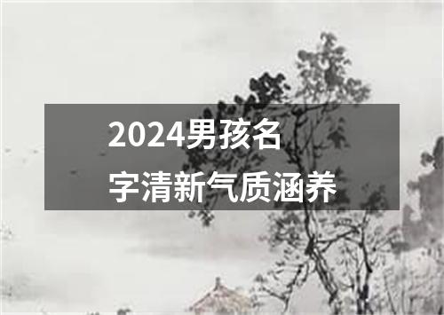 2024男孩名字清新气质涵养