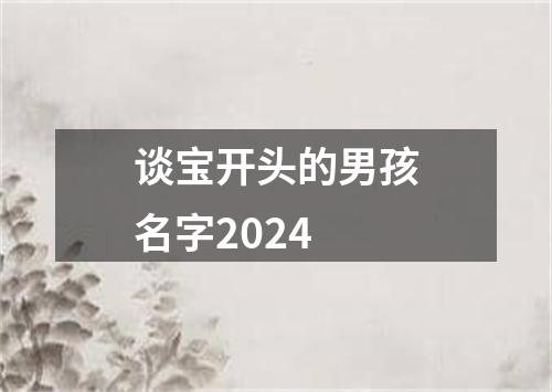 谈宝开头的男孩名字2024