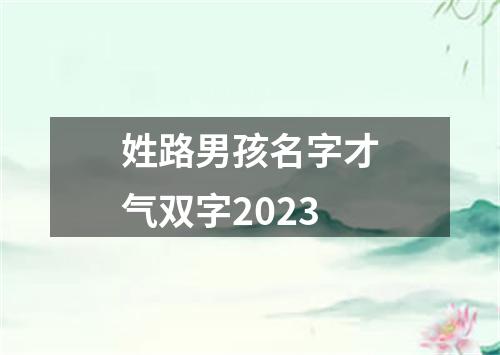 姓路男孩名字才气双字2023