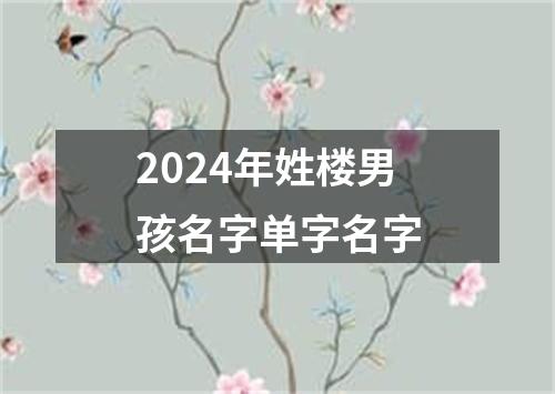 2024年姓楼男孩名字单字名字