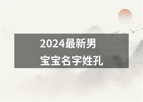 2024最新男宝宝名字姓孔