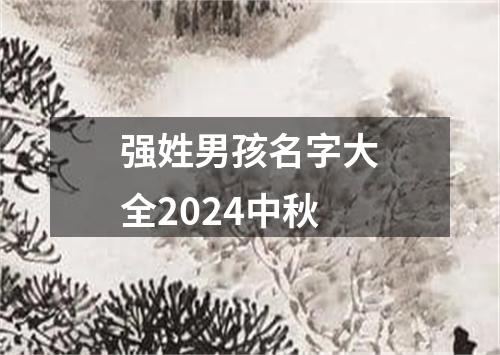 强姓男孩名字大全2024中秋